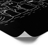 Funny Halloween Trick-or-treating Clic Ghosts Got  Poster (Ecke)