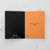 Funny Halloween Trick-or-Treating Spider Karte (Innenseite)