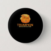 Funny Halloween Trumpkin - Fall Halloween Gre Button (Vorderseite)