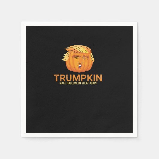 Funny Halloween Trumpkin - Fall Halloween Gre Serviette (Vorderseite)