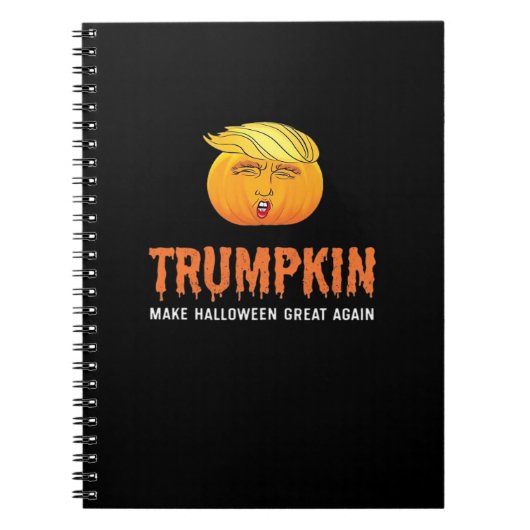 Funny Halloween Trumpkin Notizblock (Vorderseite)