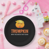 Funny Halloween Trumpkin Pappteller (Party)