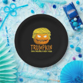 Funny Halloween Trumpkin Pappteller (Party)