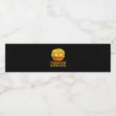 Funny Halloween Trumpkin Wasserflaschenetikett (Einzelnes Label)