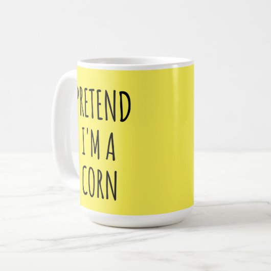 Funny Halloween - Tu so, als wäre ich Mais Kaffeetasse (Vorderseite Links)