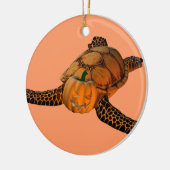 Funny Halloween Turtle Keramikornament (Links)