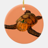 Funny Halloween Turtle Keramikornament (Hinten)