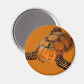 Funny Halloween Turtle Magnet (Vorderseite/Rückseite)
