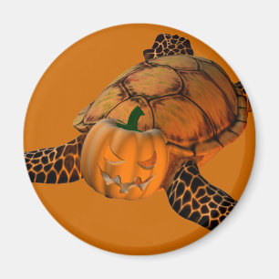 Funny Halloween Turtle Magnet