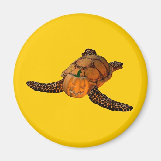 Funny Halloween Turtle Magnet (Vorne)
