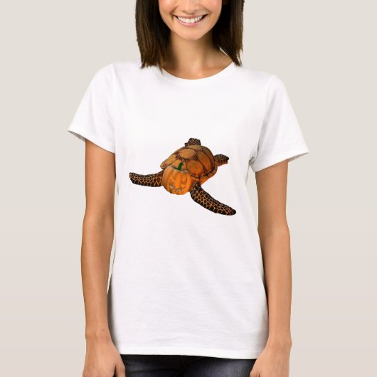 Funny Halloween Turtle T-Shirt (Vorderseite)