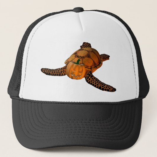 Funny Halloween Turtle Truckerkappe (Vorderseite)