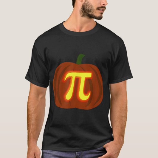 Funny Halloween und Erntedank Pumpkin Pi Math T-Shirt (Vorderseite)