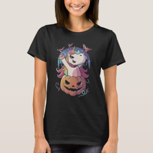 Funny Halloween Unicorn Jack O'Lantern Niedlich Va T-Shirt
