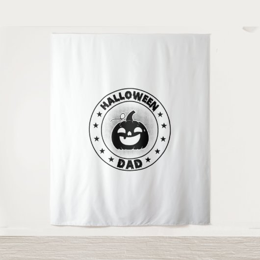 Funny Halloween Vater Halloween Pumpkin Wandteppich (Vorderseite)
