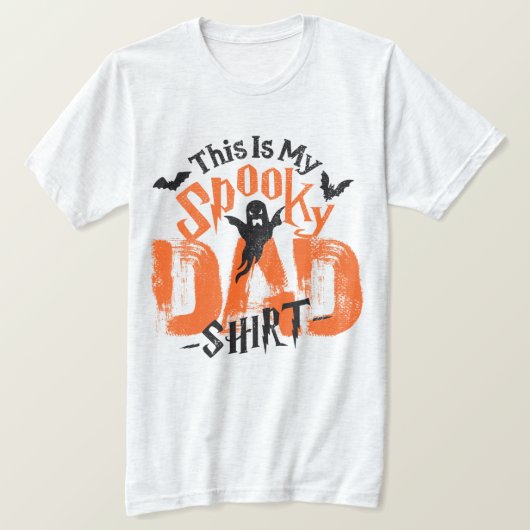 Funny Halloween 🎃 Vater T-Shirt Boo Beängstigend (Design vorne)