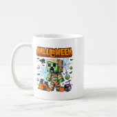 Funny Halloween Video Game Pumpkin Gaming Men Boys Kaffeetasse (Links)