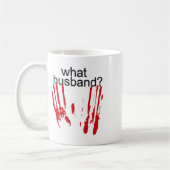 Funny Halloween Was Husband Bloody Handprint Bloo Kaffeetasse (Links)