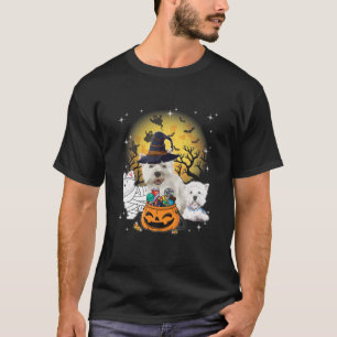 Funny Halloween Westie Hexch Pumpkin Mummy Dog Lov T-Shirt