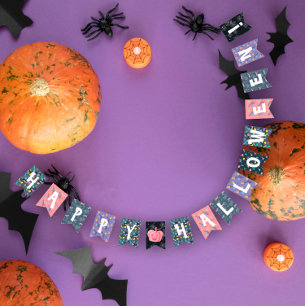 Funny Halloween Wimpelkette