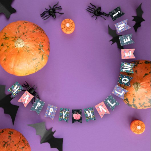 Funny Halloween Wimpelkette