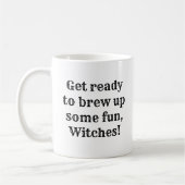 Funny Halloween Witch Brew Kaffeetasse (Links)