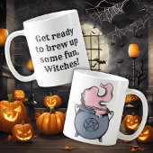 Funny Halloween Witch Brew Kaffeetasse