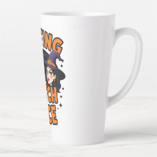 Funny Halloween Witch Design - Resting Witch Face Milchtasse