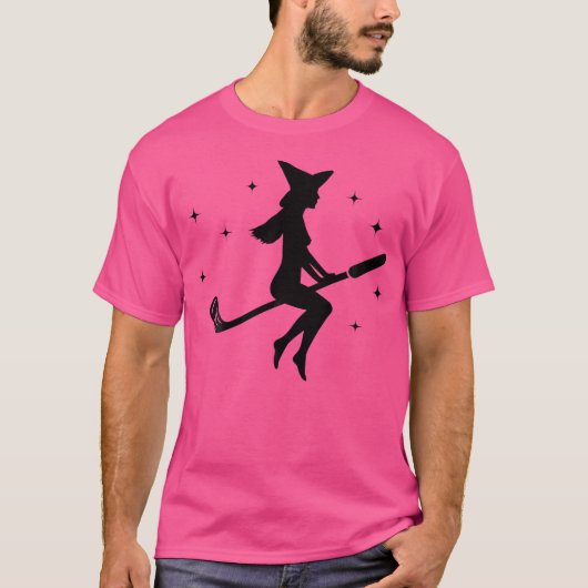 Funny Halloween Witch Golf Stick Shirt Women Golfe (Vorderseite)