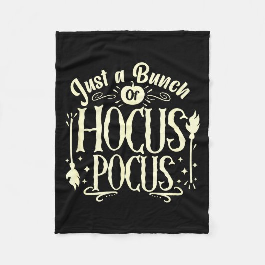 Funny Halloween Witch Just A Bunch Of Quote Gift Fleecedecke (Vorderseite)