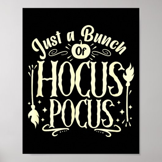 Funny Halloween Witch Just A Bunch Of Quote Gift  Poster (Vorne)