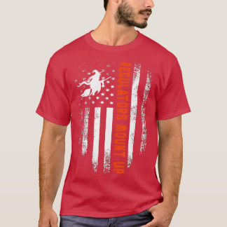 Funny Halloween Witch Regulatorese Mount Up (57) T-Shirt