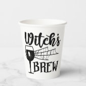 Funny halloween witch's brew getränk pappbecher (Vorderseite)
