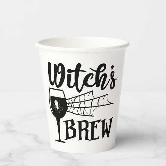 Funny halloween witch's brew getränk pappbecher (Vorderseite)