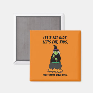 Funny Halloween Witz Cooler Englischlehrer Grammar Magnet