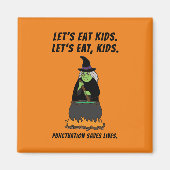 Funny Halloween Witz Cooler Englischlehrer Grammar Magnet (Vorne)