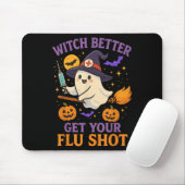 Funny Halloween Witz Ghost Flu Shot Nurse Mousepad (Mit Mouse)