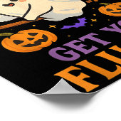 Funny Halloween Witz Ghost Flu Shot Nurse Poster (Ecke)