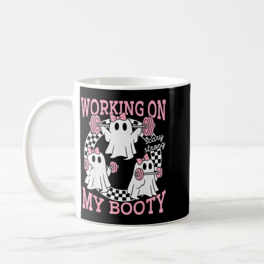 Funny Halloween Workout Gym Working On My Booty De Kaffeetasse (Links)