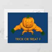 Funny Halloween Wrestler Postkarte (Vorne/Hinten)