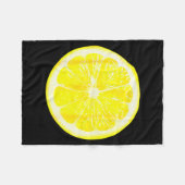 Funny Halloween Yellow Lemon Costume Fruit Costume Fleecedecke (Vorderseite (Horizontal))