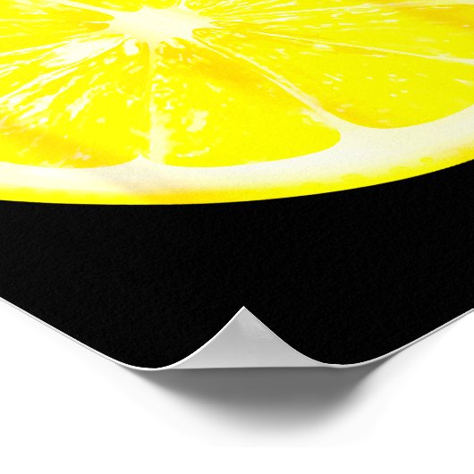 Funny Halloween Yellow Lemon Costume Fruit Costume Poster (Ecke)