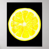 Funny Halloween Yellow Lemon Costume Fruit Costume Poster (Vorne)