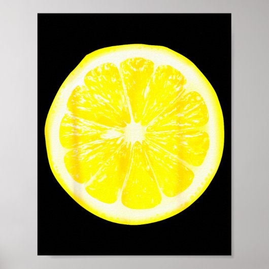 Funny Halloween Yellow Lemon Costume Fruit Costume Poster (Vorne)