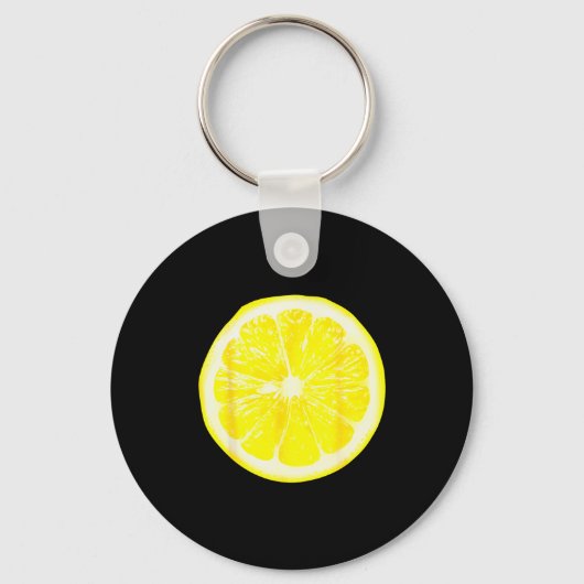 Funny Halloween Yellow Lemon Costume Fruit Costume Schlüsselanhänger (Vorderseite)