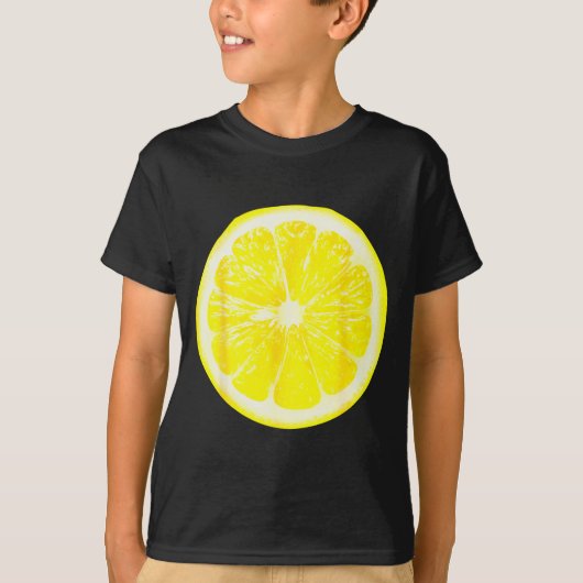 Funny Halloween Yellow Lemon Costume Fruit Costume T-Shirt (Vorderseite)