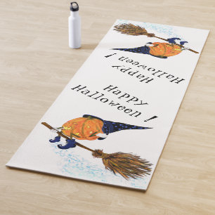 Funny Halloween Yoga Mat Hexenkürbis Yogamatte