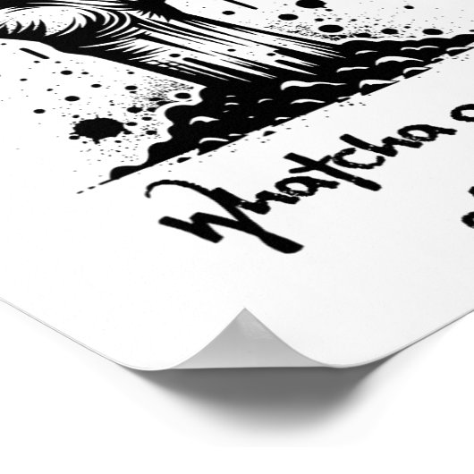 Funny Halloween Zombie Got Ihre Nase Poster (Ecke)