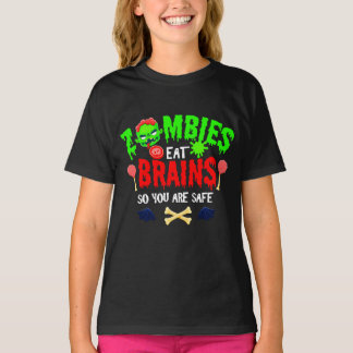 Funny Halloween Zombies essen Gehirne Sie sind sic T-Shirt