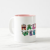 Funny Halloween Zweifarbige Tasse (Vorderseite Links)